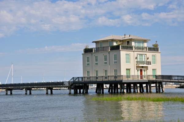 waterfront house